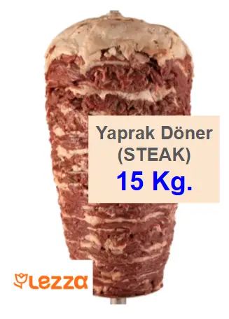 [400015] Lezza Yaprak Döner (STEAK) 15 KG