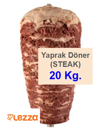 [400020] Lezza Yaprak Döner (STEAK) 20 KG