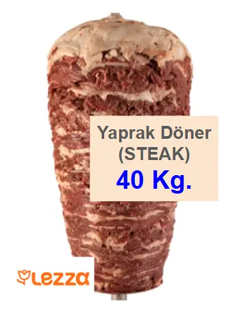 [400040] Lezza Yaprak Döner (STEAK) 40 KG 