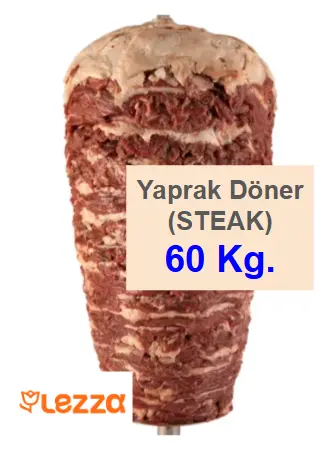 [400060] Lezza Yaprak Döner (STEAK) 60 KG 