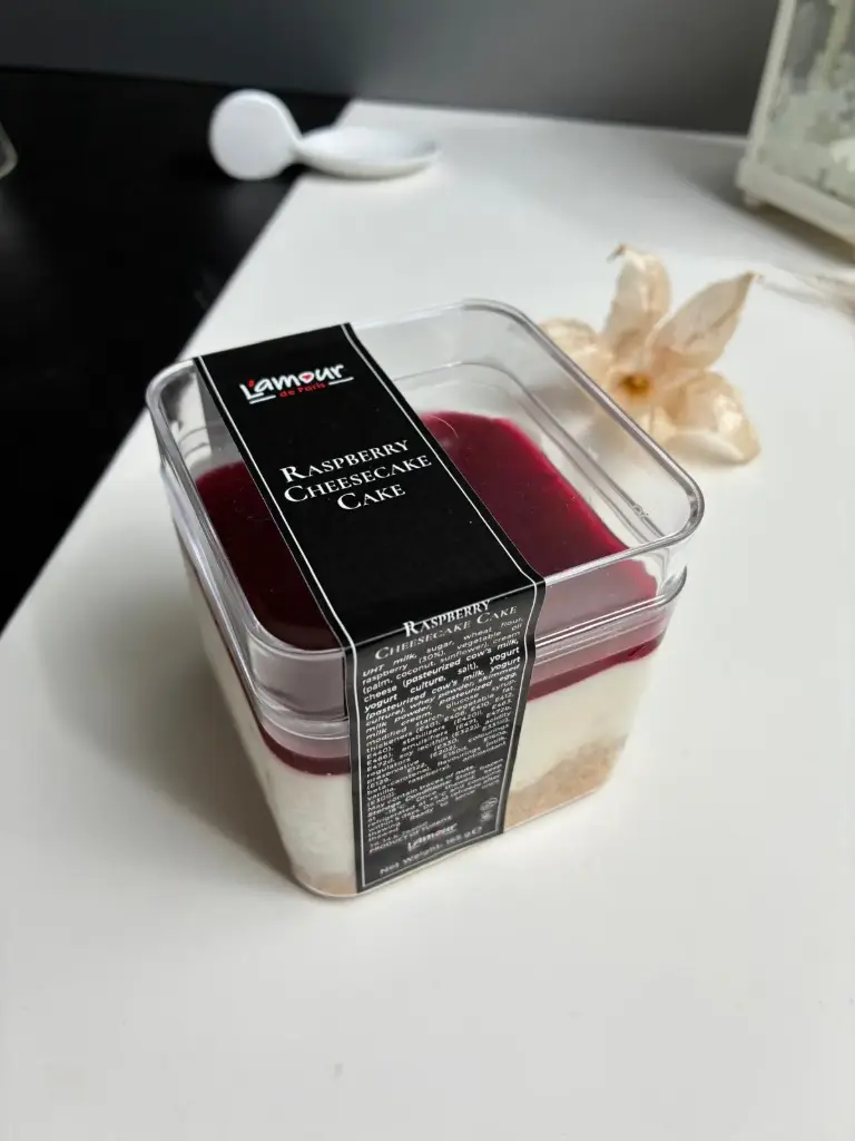[900416] LAMOUR Rasperry Cheese Cake Cup 6 Kutu (Her Kutuda 12x165g) toplam 72 adet (FROZEN)